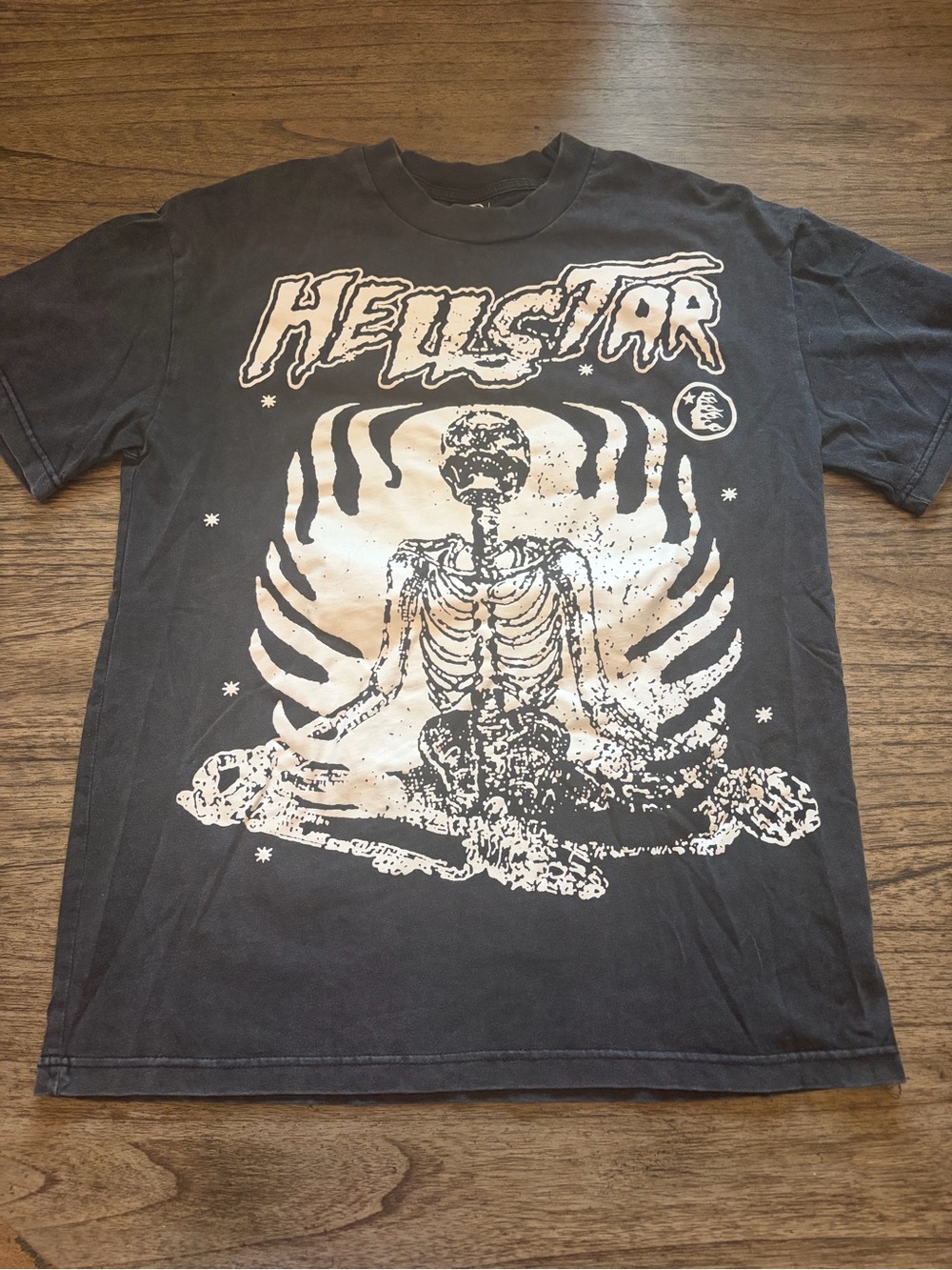 Hellstar Graphic Tee - Black Skeleton Print Men’s Shirt